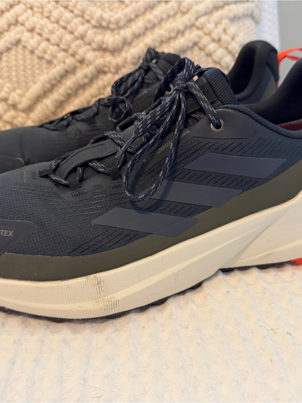 adidas Men's Black and Dark Blue Trail Running Shoes